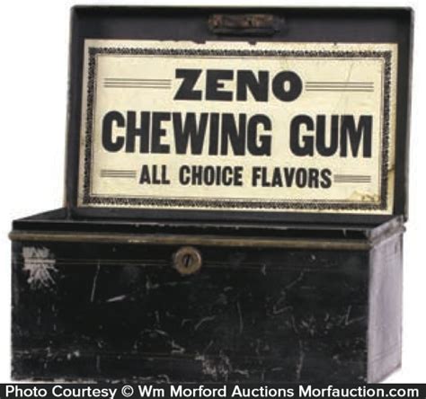 zeno chewing gum metal box|Zeno Chewing Gum Store Display Box! Antique Store .